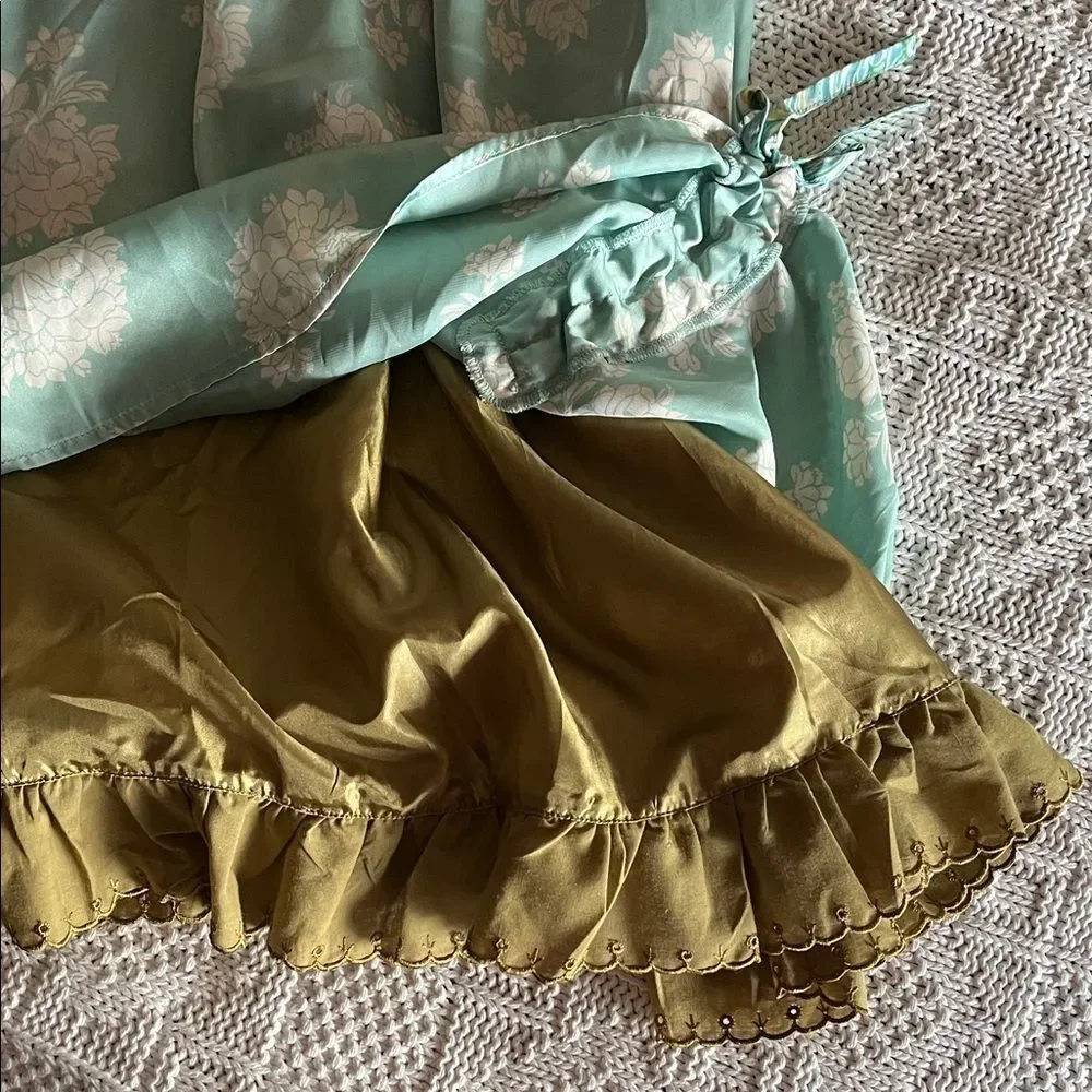 Matilda Jane Serendipity Cupcake Dress Size M Layered Satin Whimsy Coquette